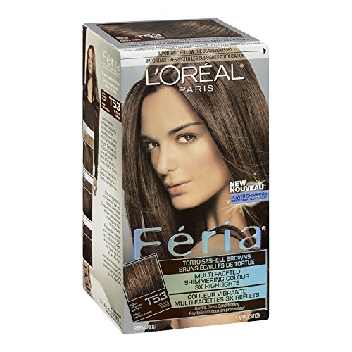 L'Oreal Paris Feria hair after color shows smooth texture and healthy shine.