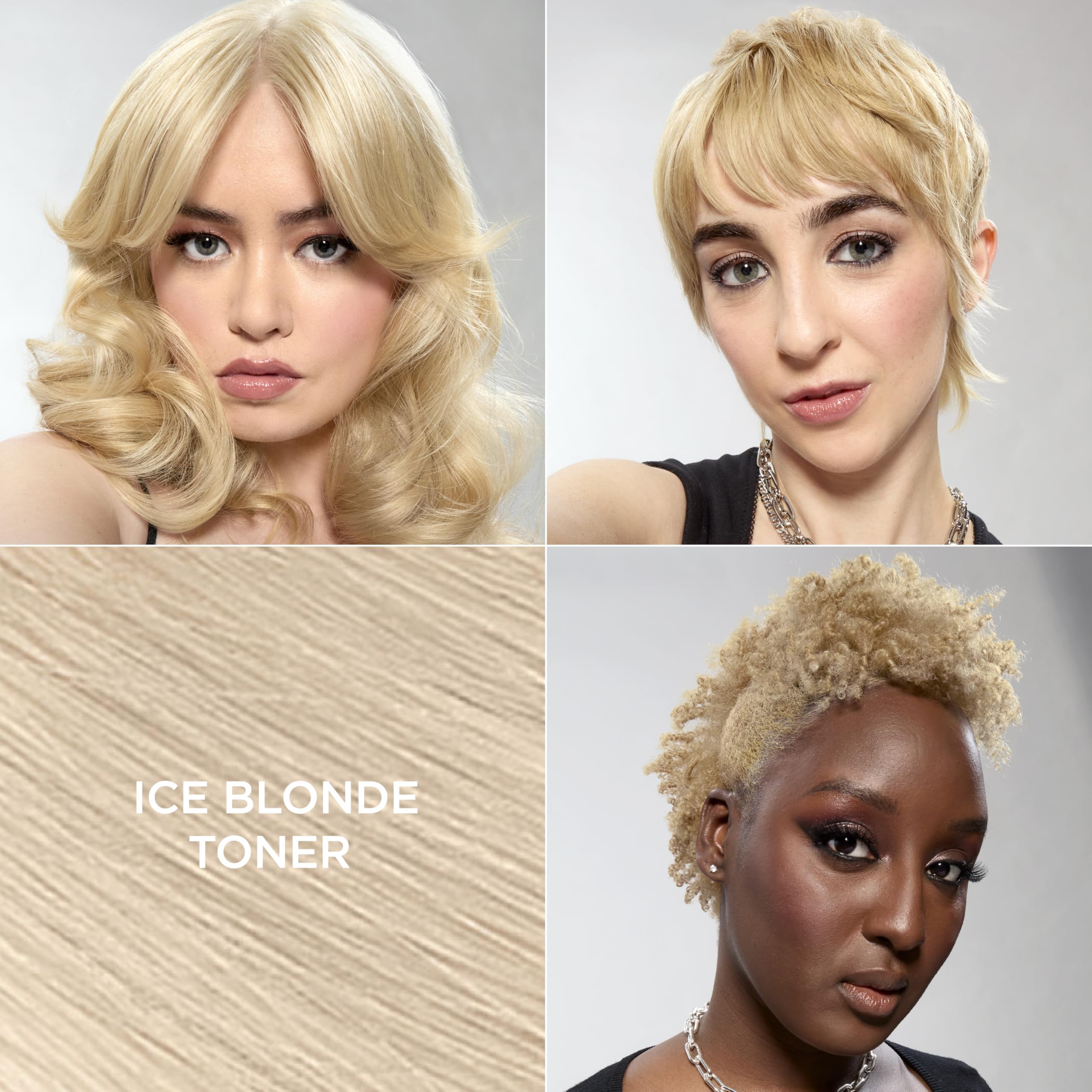L'Oreal Paris Feria Ice Blonde application demonstrates quick-toning in minutes.
