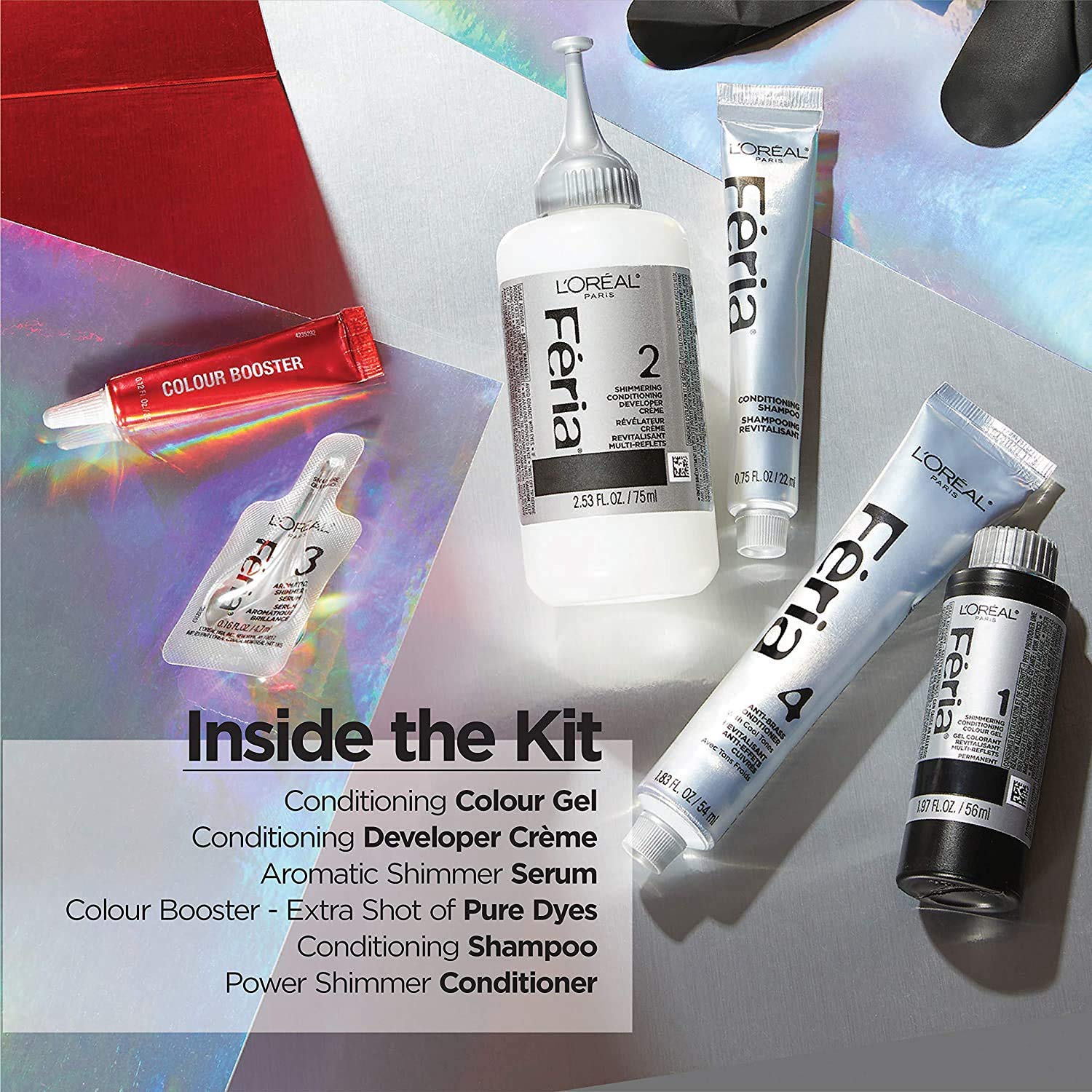 L'Oreal Paris Feria R48 application demo for at-home color transformation