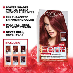 L'Oreal Paris Feria R48 color palette showing 50+ bold shades
