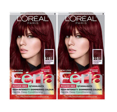 L'Oreal Paris Feria R48 bottle shot with intense deep auburn shimmer