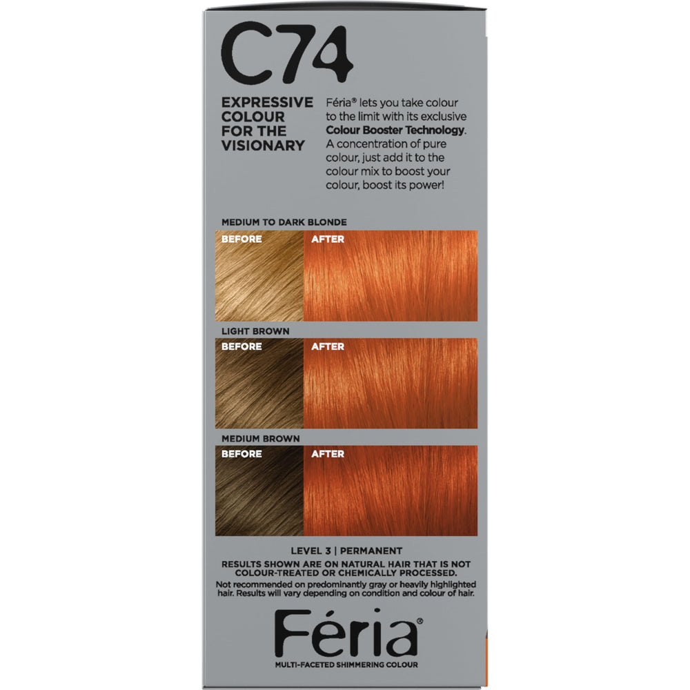 L'Oreal Paris Feria shimmering hair glow close up highlights healthy shine.