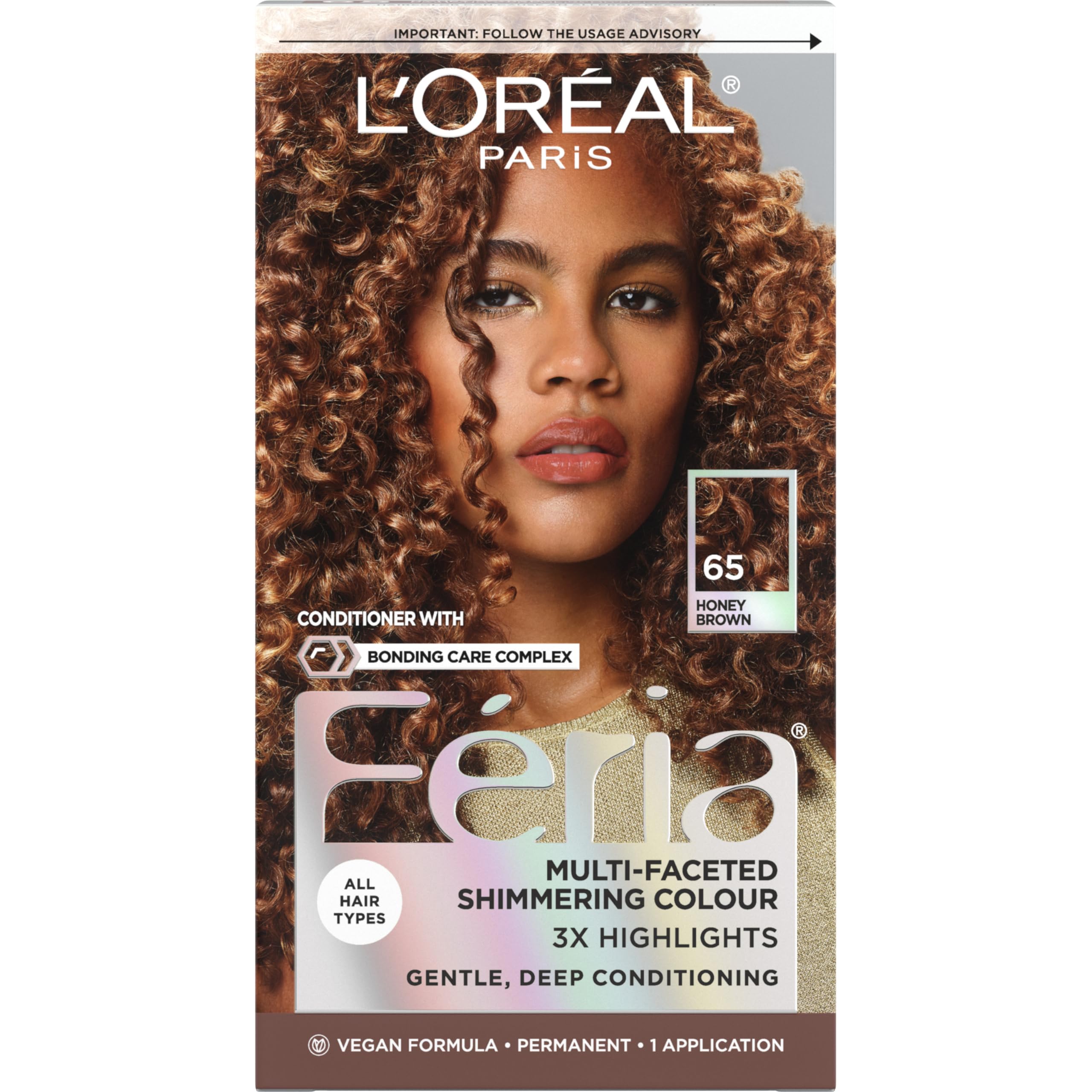 L’Oréal Paris Feria, tono Miel Castaño, aplicación para cobertura uniforme y color duradero