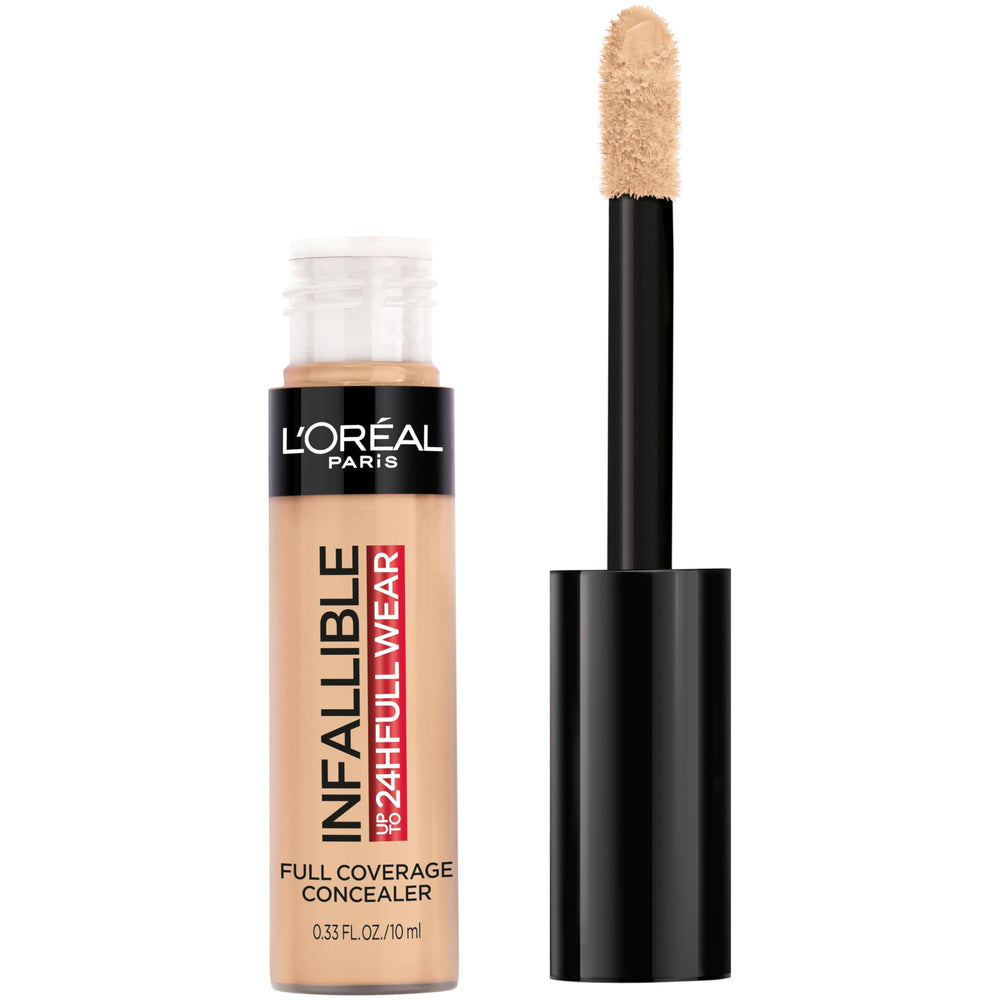 L'Oreal Paris Full Wear Concealer bottle closeup with matte, full-coverage finish.