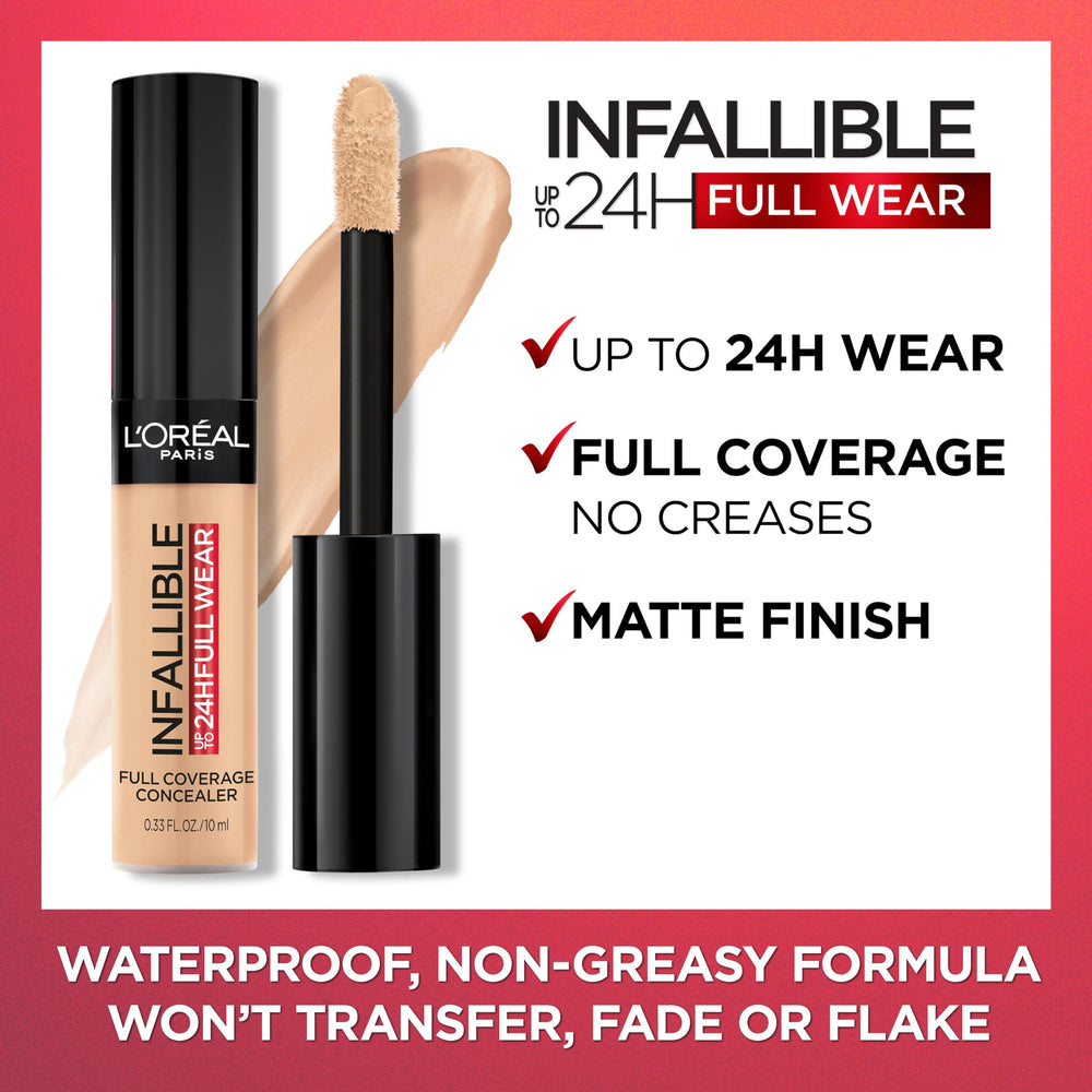 L'Oreal Paris Full Wear Concealer doubles as contour and highlight for dimensional looks.