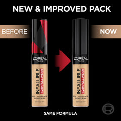 L'Oreal Paris Full Wear Concealer demonstrates waterproof, transfer-proof performance.
