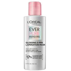 L'Oreal Paris glossing mask front packaging showing product and branding benefit shine