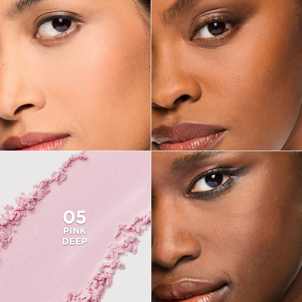 L'Oreal Paris Infallible Blur-fection powder close-up texture shows airy velvety finish.