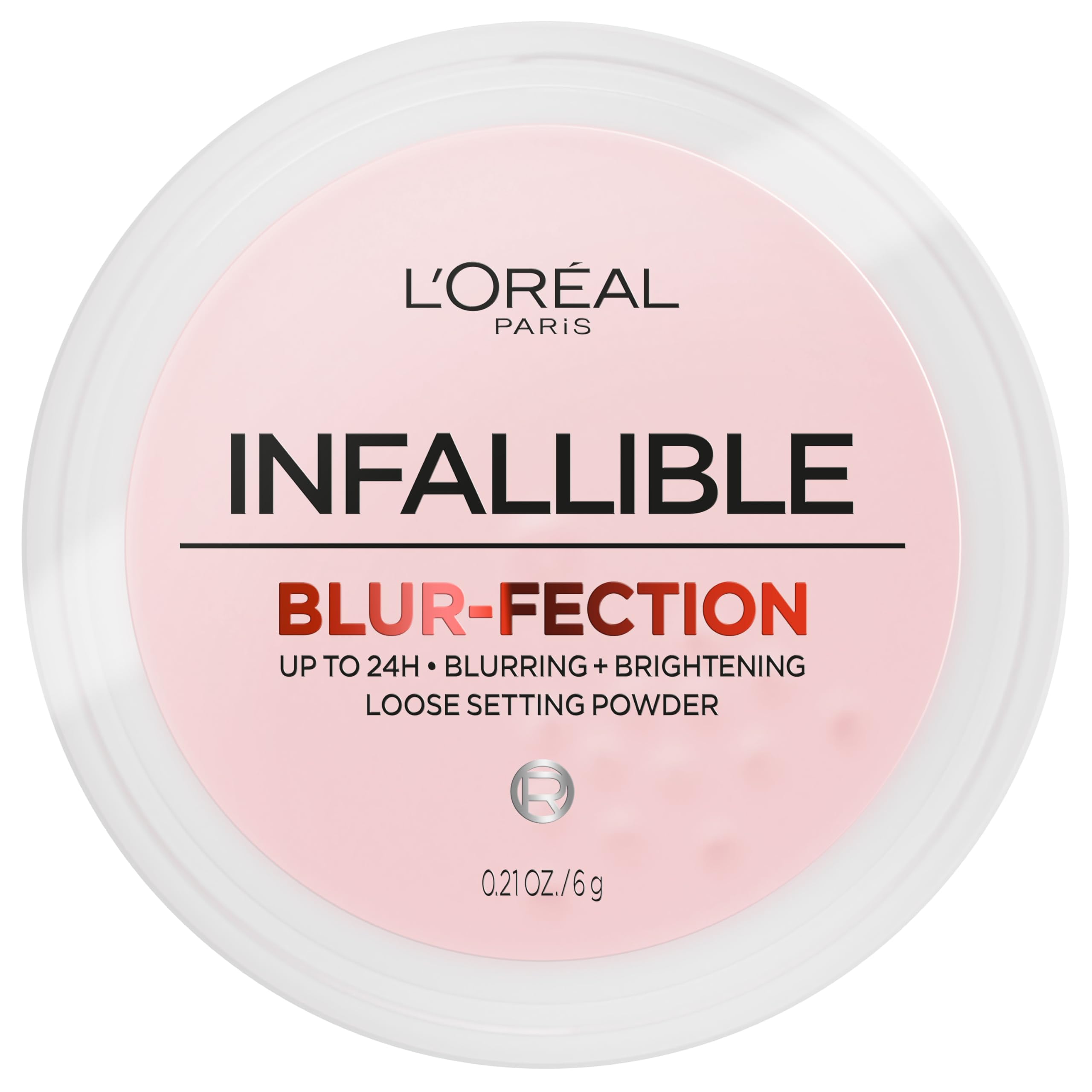 L'Oreal Paris Infallible Blur-fection powder compact for easy all-over setting.