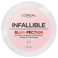 L'Oreal Paris Infallible Blur-fection powder compact for easy all-over setting.