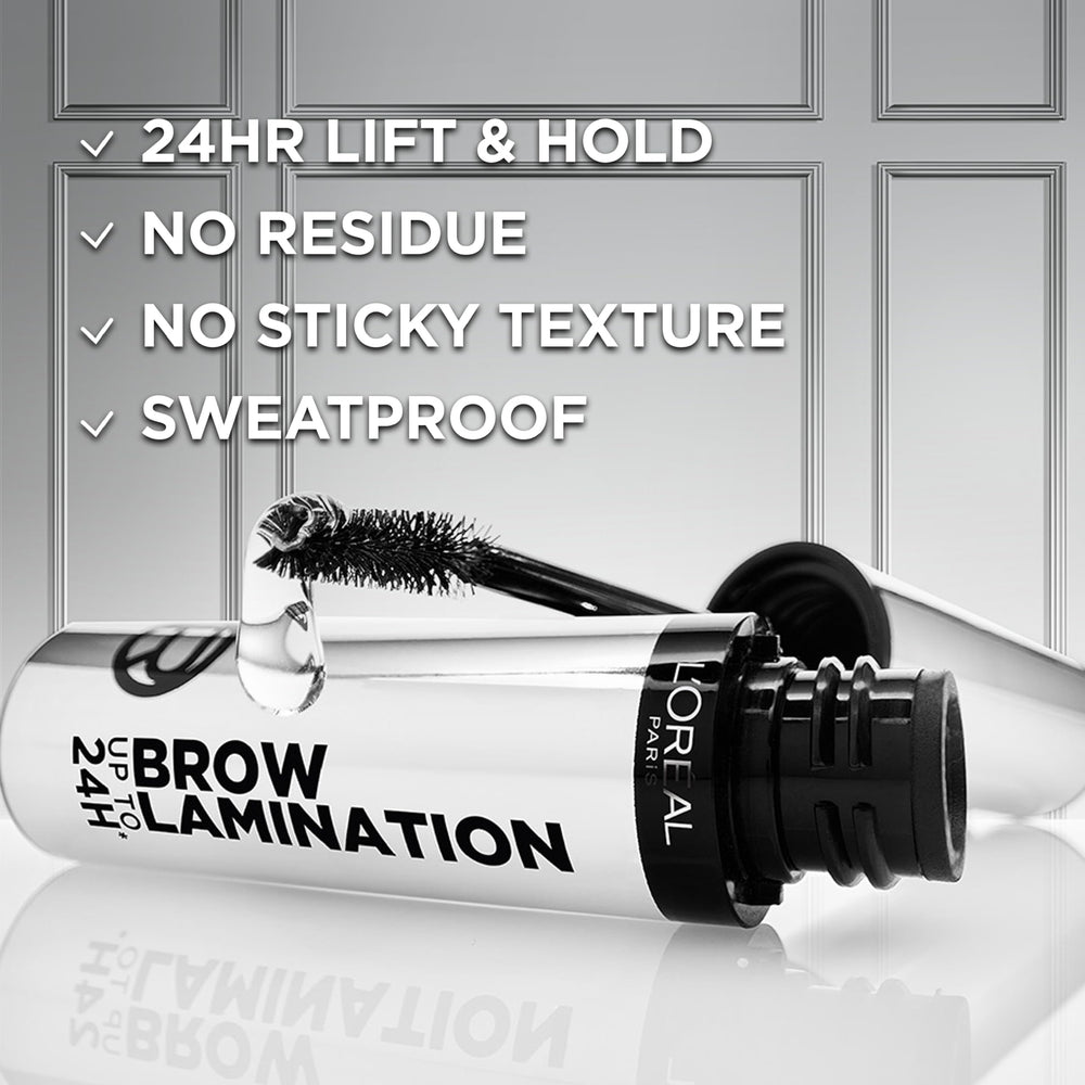 L'Oreal Paris Infallible Brow Lamination 24h wear keeps brows defined.