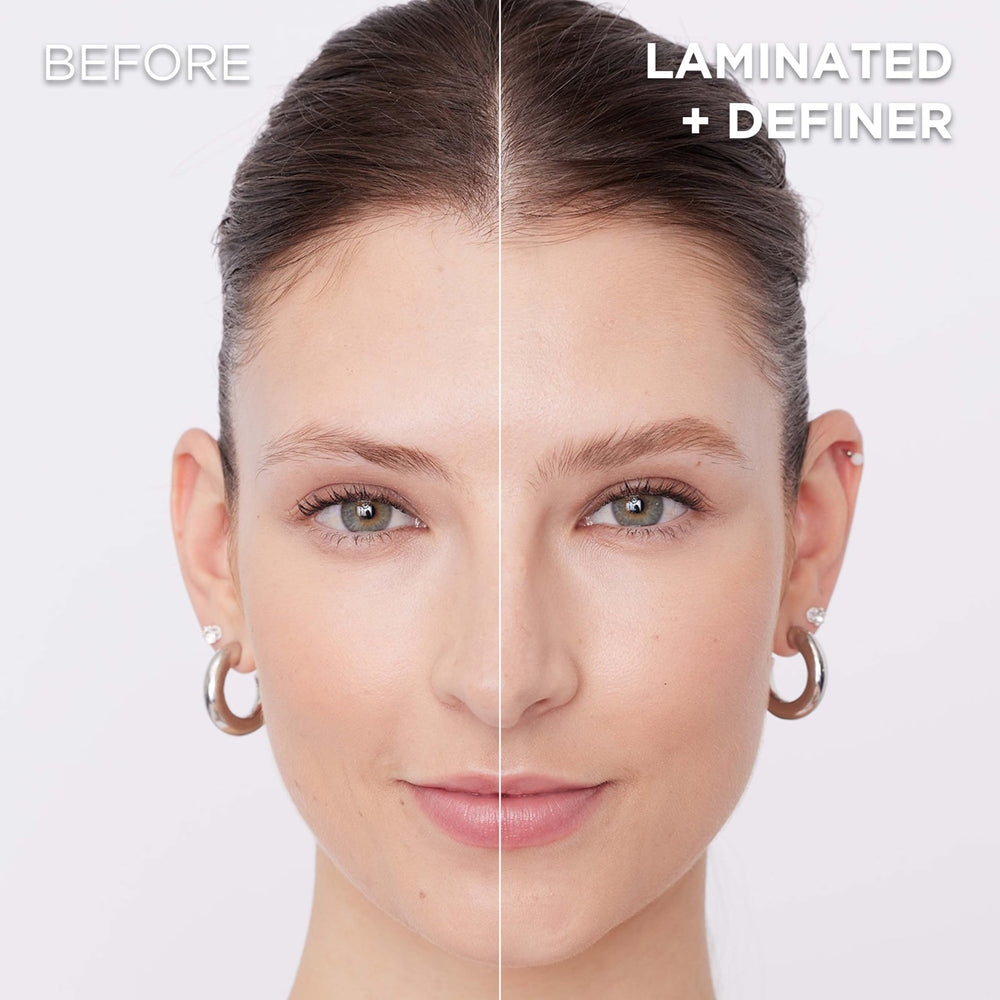 L'Oreal Paris Infallible Brow Lamination clear gel for natural finish.
