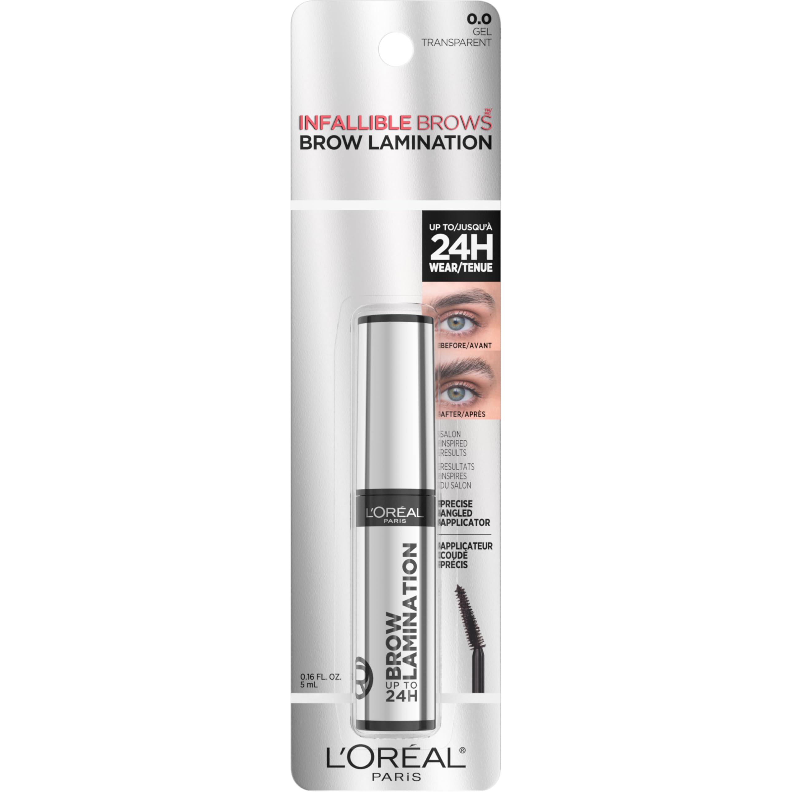 L'Oreal Paris Infallible Brow Lamination lightweight formula feels comfortable.