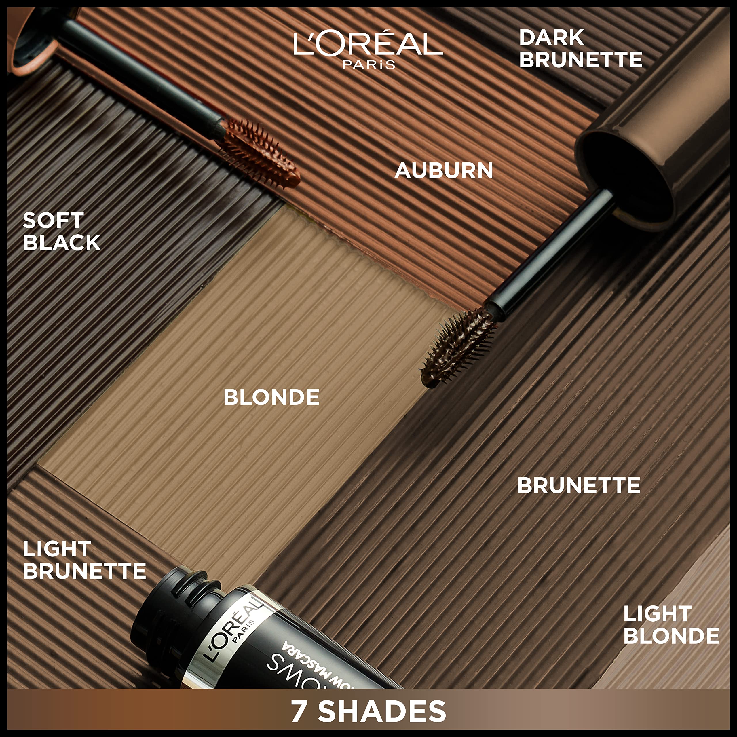 L'Oreal Paris Brow Mascara before and after style side-by-side.