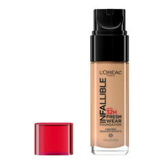 L'Oreal Paris Infallible Fresh Wear bottle close-up shows breathable, lightweight coverage
