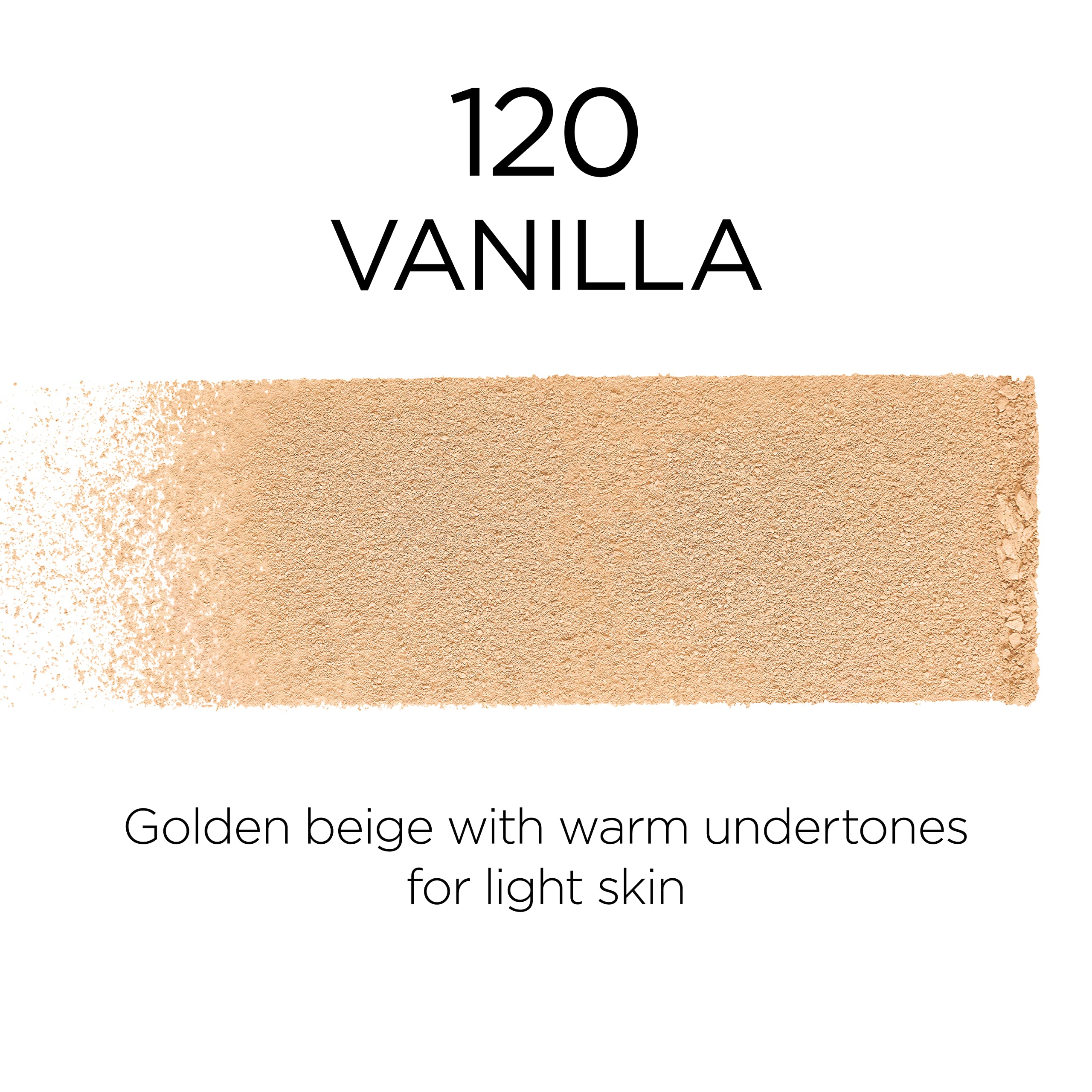 L'Oreal Paris Infallible Fresh Wear powder application swirl illustrating easy blendability.