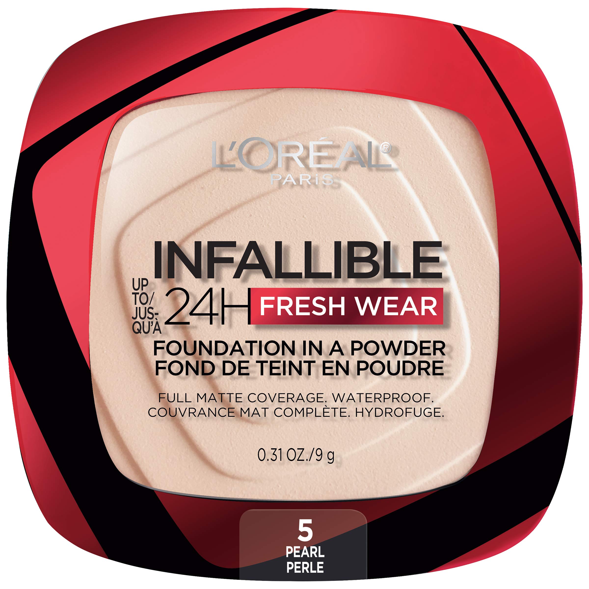 L'Oreal Paris Infallible Fresh Wear bottle demonstrates long-lasting matte coverage.