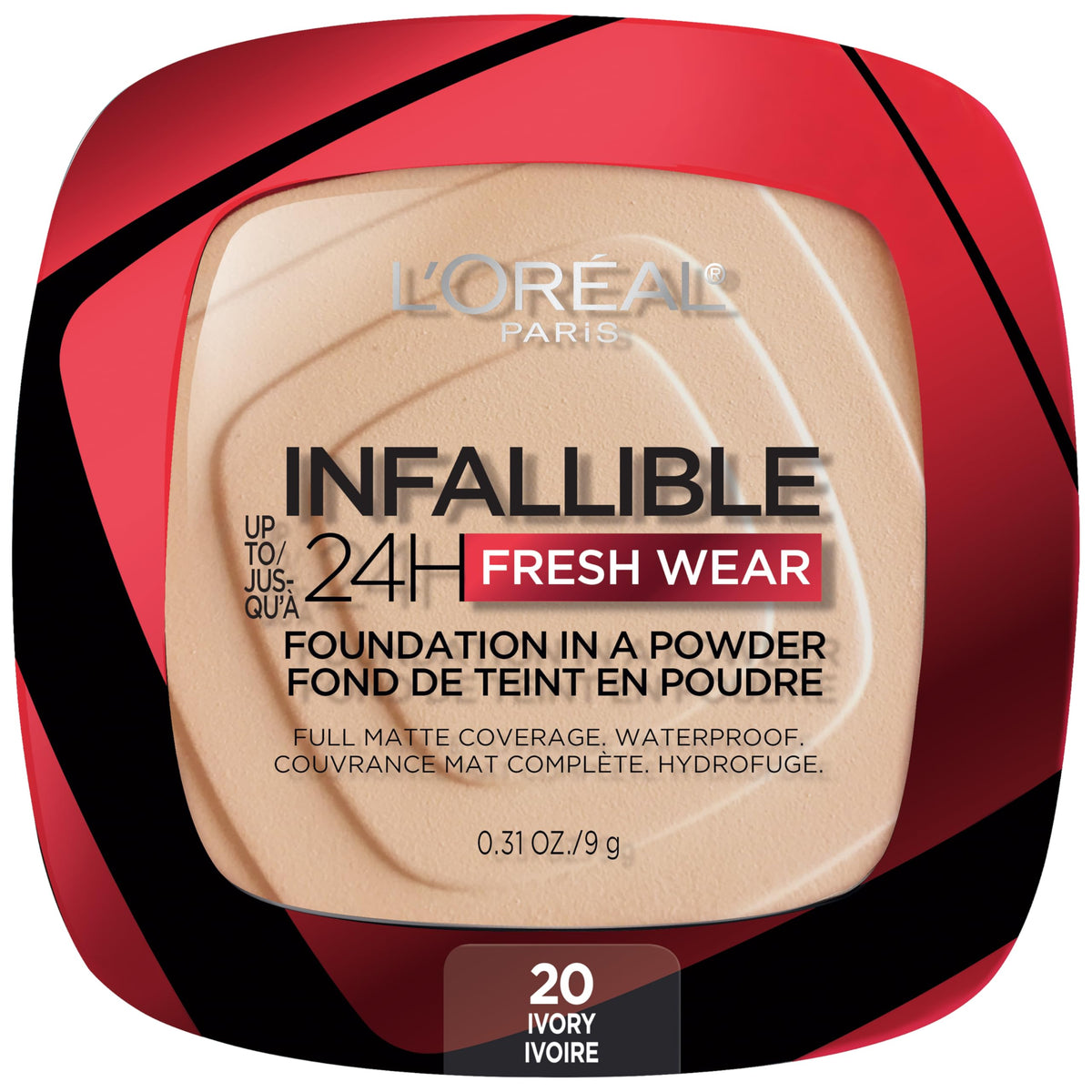 L’Oréal Paris Infallible Fresh Wear powder compact for on-the-go coverage