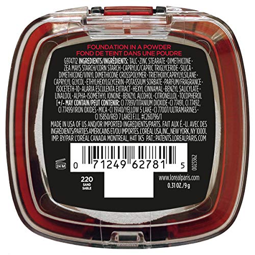 L'Oreal Paris Infallible Fresh Wear powder sponge application for weightless feel