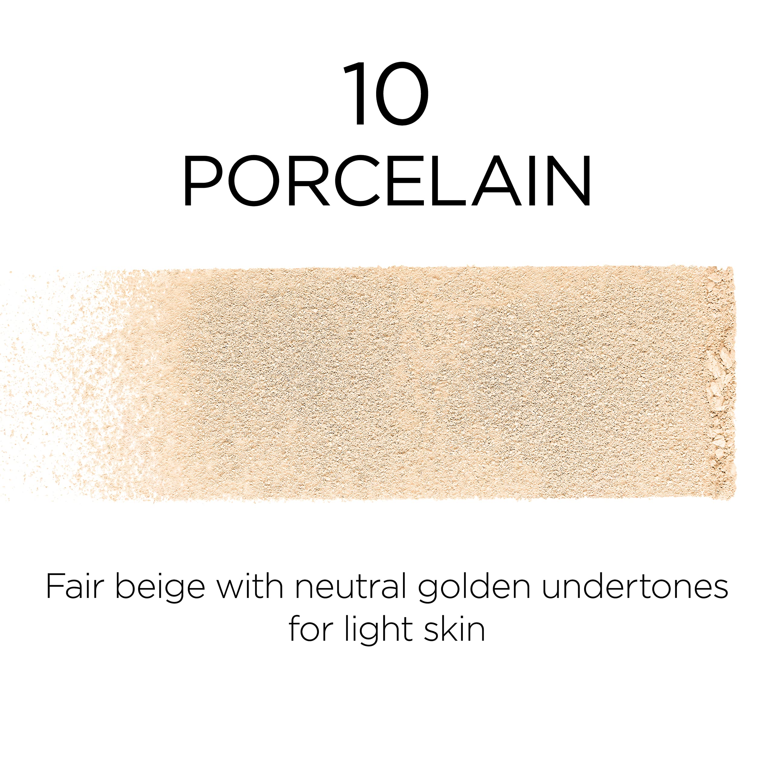 L'Oreal Paris Infallible Fresh Wear swatch demonstrates even skin tone and natural coverage.
