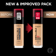 L'Oreal Paris Fresh Wear packaging varies, suggesting travel-friendly design