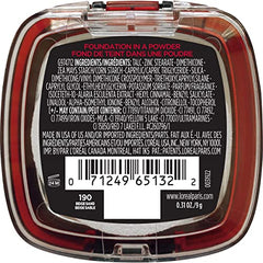 L’Oréal Paris Infallible Fresh Wear powder application swirl shows seamless blending.