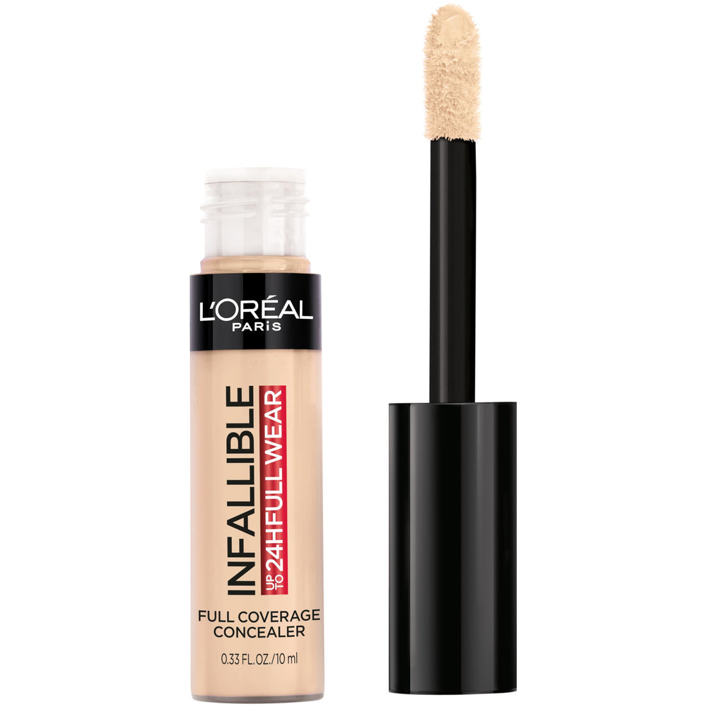 L'Oreal Paris Infallible Full Wear Concealer cap closeup shows one-stroke coverage.
