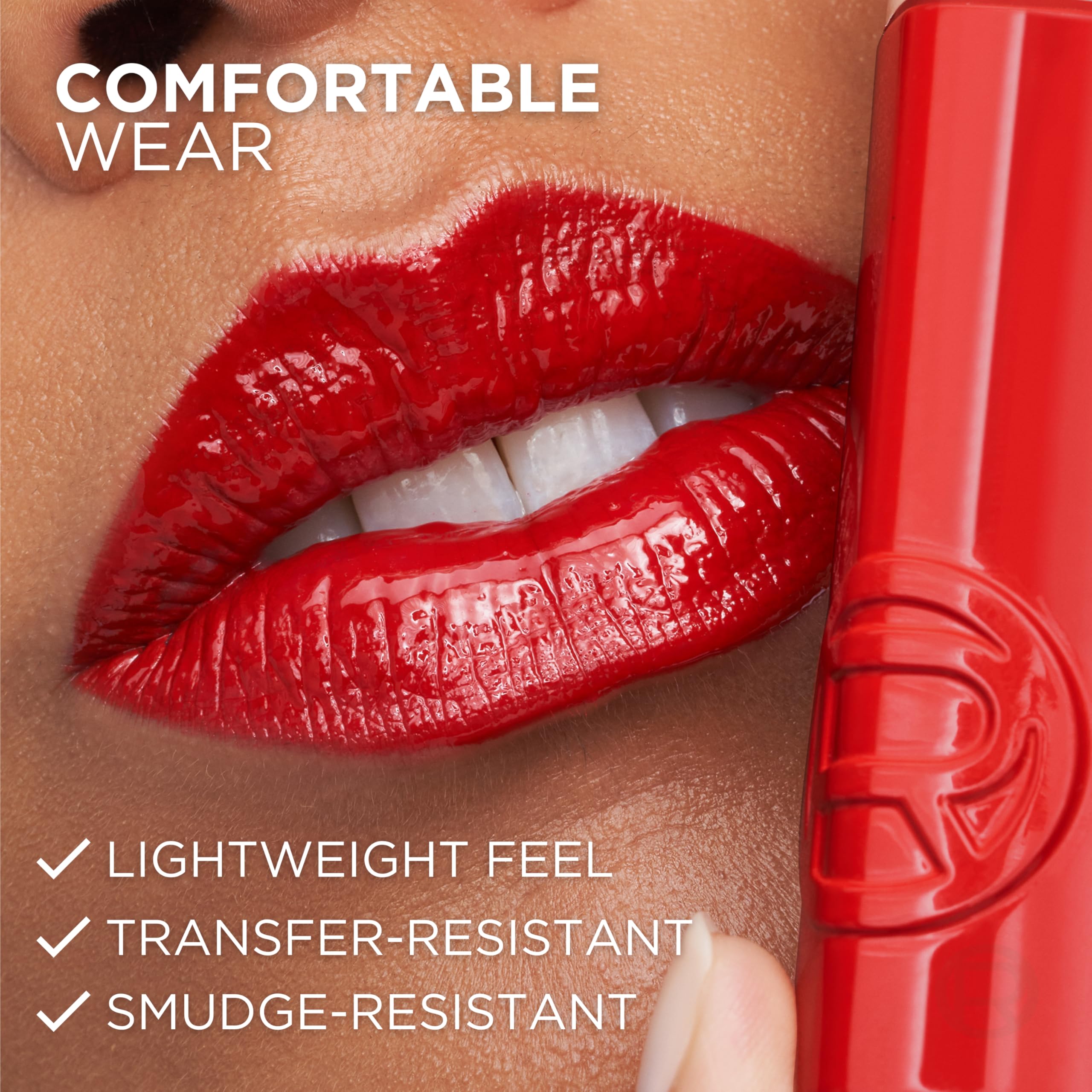 L'Oreal Paris Infallible Lacque Drunk In Rose lip look for evening wear.