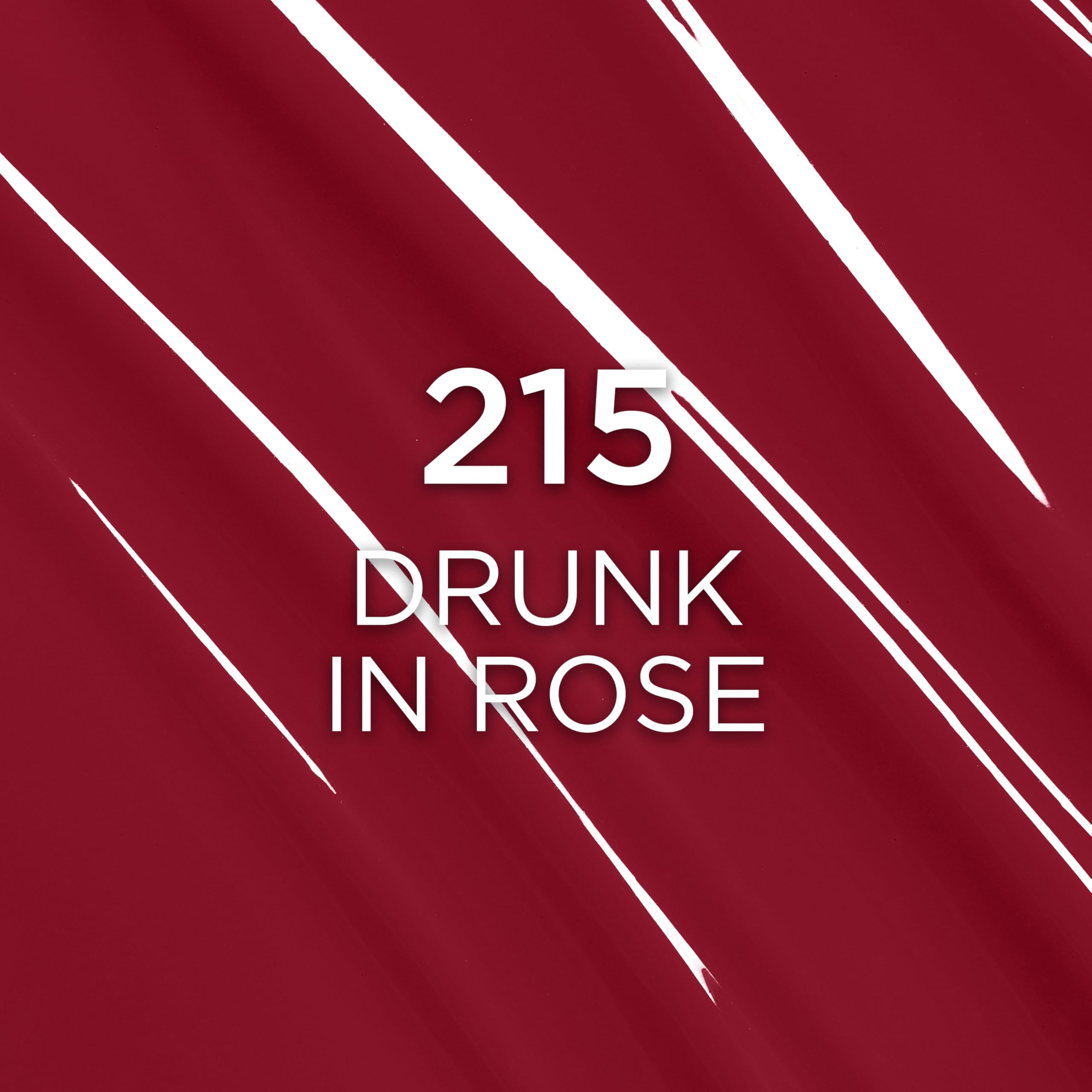 L'Oreal Paris Infallible Lacque Drunk In Rose swatch shows bold color payoff.