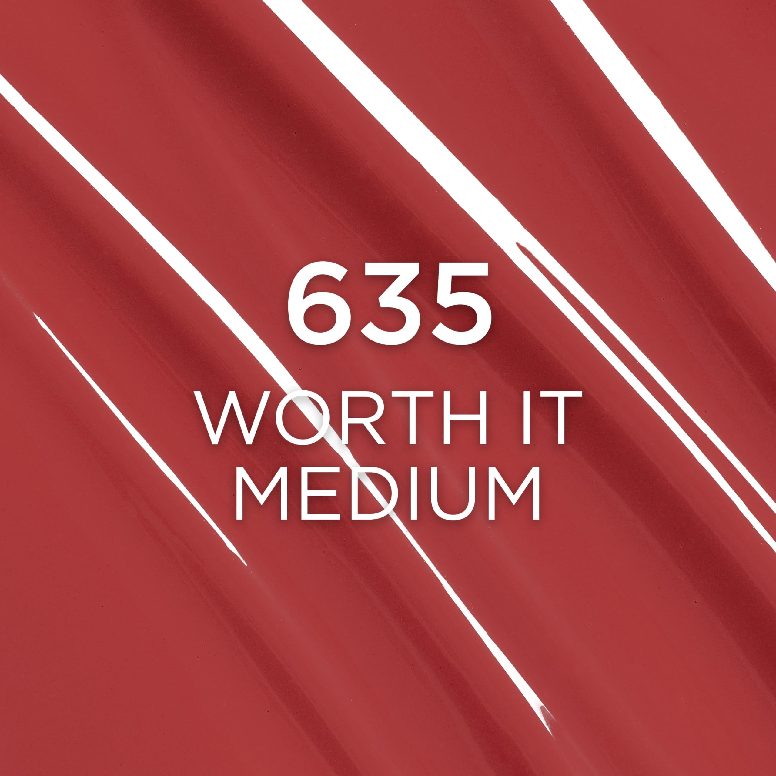 L'Oreal Paris Infallible Lacque shade 635 Worth It Medium offers a bold mid-tone look