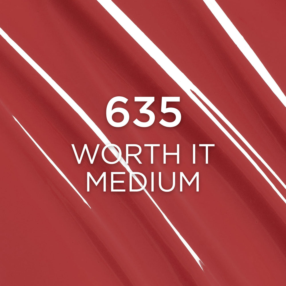 L'Oreal Paris Infallible Lacque shade 635 Worth It Medium offers a bold mid-tone look
