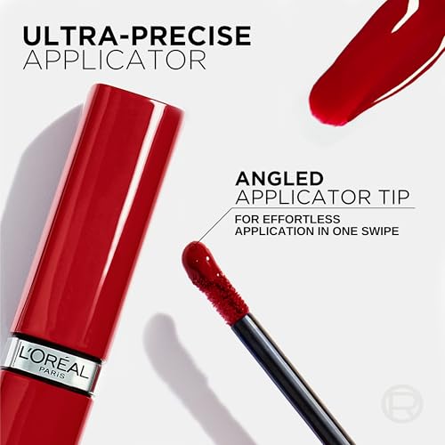 L'Oreal Paris Infallible Lacque close-up reveals high-shine lacquered lips