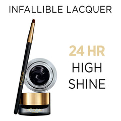 L’Oréal Paris Infallible Lacquer Eyeliner demonstrates long wear with glossy finish.