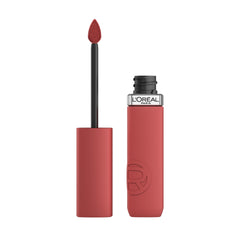 L'Oreal Paris Infallible Crush Alert 645 lip pout shot delivers bold color payoff.