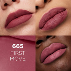 L'Oréal Paris Infallible swatches show bold color payoff in a single sweep.