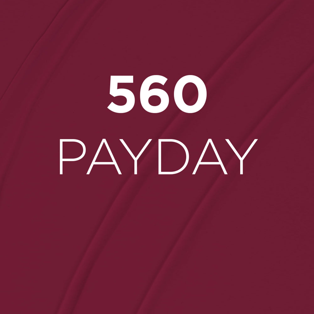 L'Oreal Paris Infallible Matte Resistance lipstick Pay Day 560 shade swatches on lips.