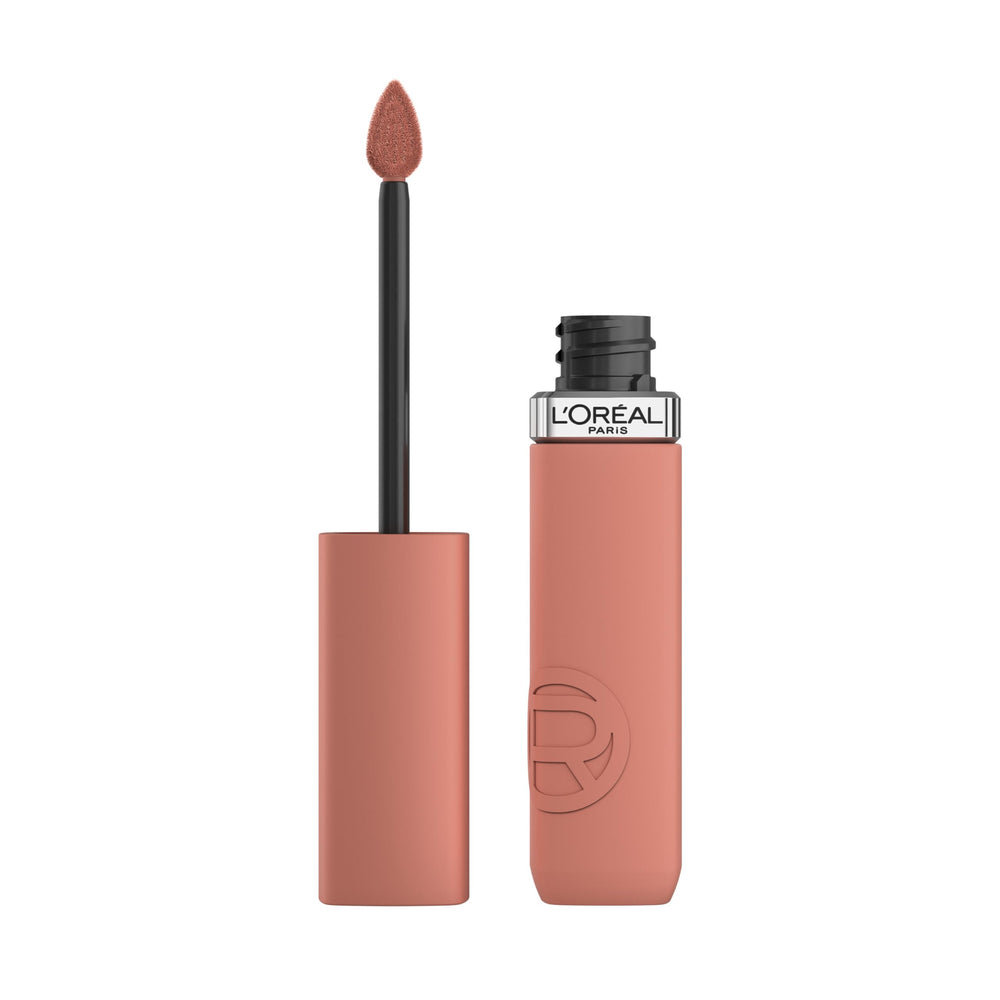 L'Oreal Paris Infallible Matte Resistance Worth It 601 swatch with bold color and precise application.