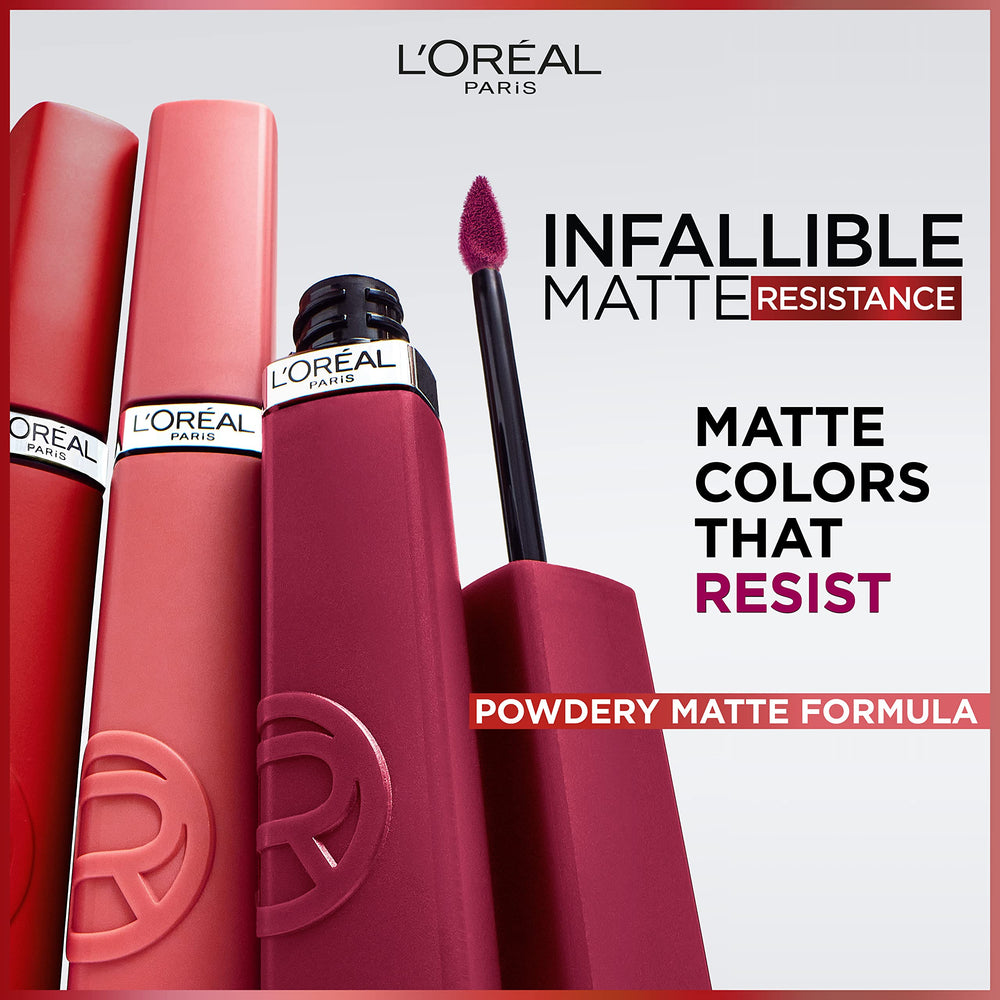 L'Oreal Paris Infallible Matte Resistance 601 hydration provides comfortable lips.