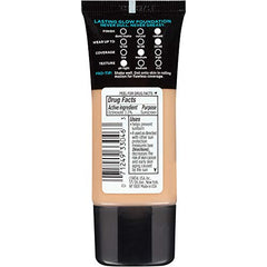L'Oreal Paris Infallible Pro Glow foundation swatches highlight medium coverage for a natural look.