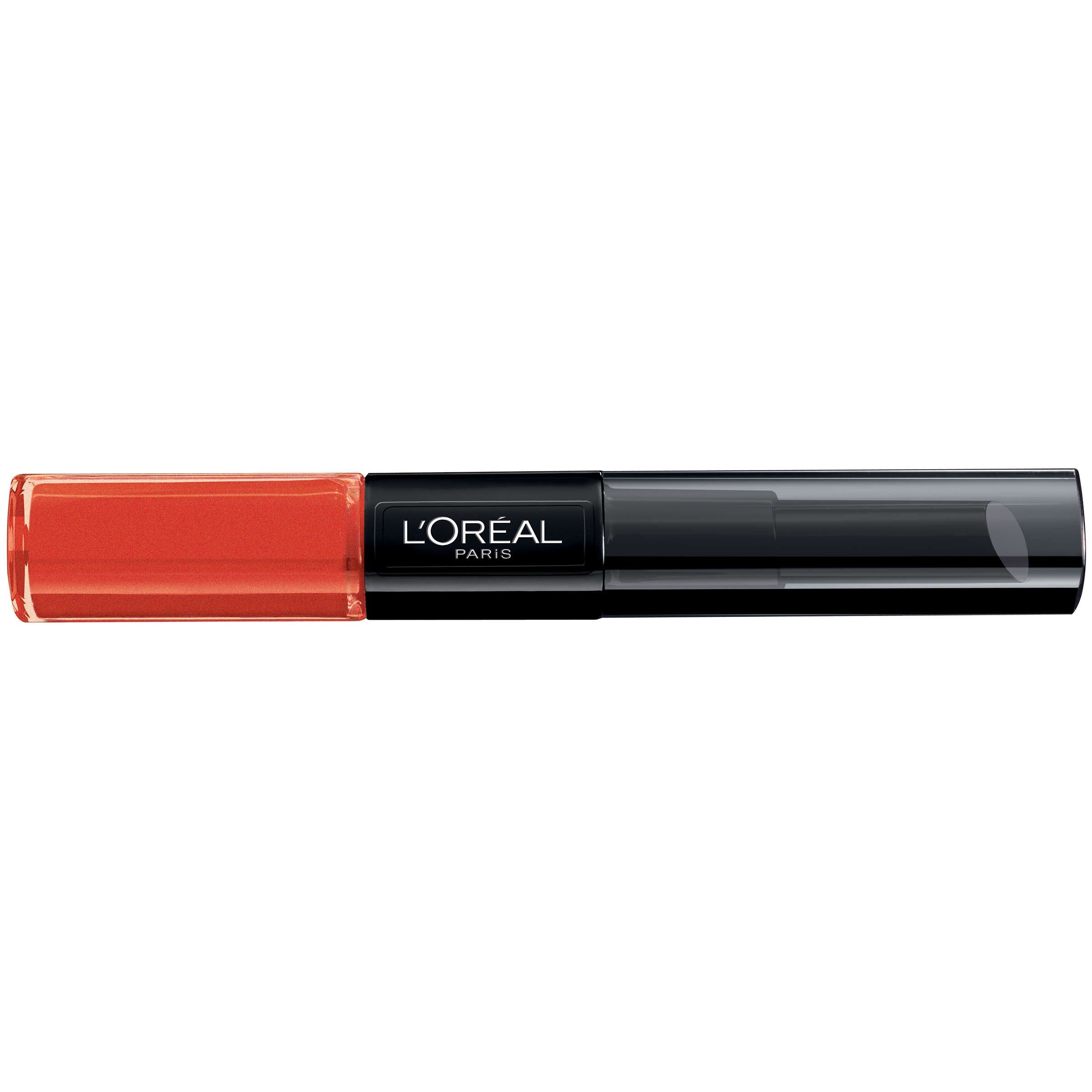 L'Oreal Paris Infallible Pro Last 2 Step Lipstick applying color layer for true color payoff.