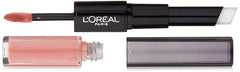 L'Oreal Paris Infallible Pro Last Lipstick color swatch delivers bold, long-lasting pigment for all-day wear.