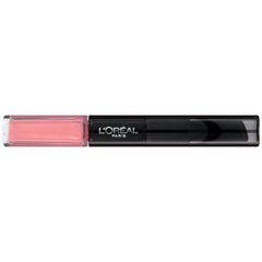 L'Oreal Paris Infallible Pro Last Lipstick two-step application locks color with moisturizing balm.