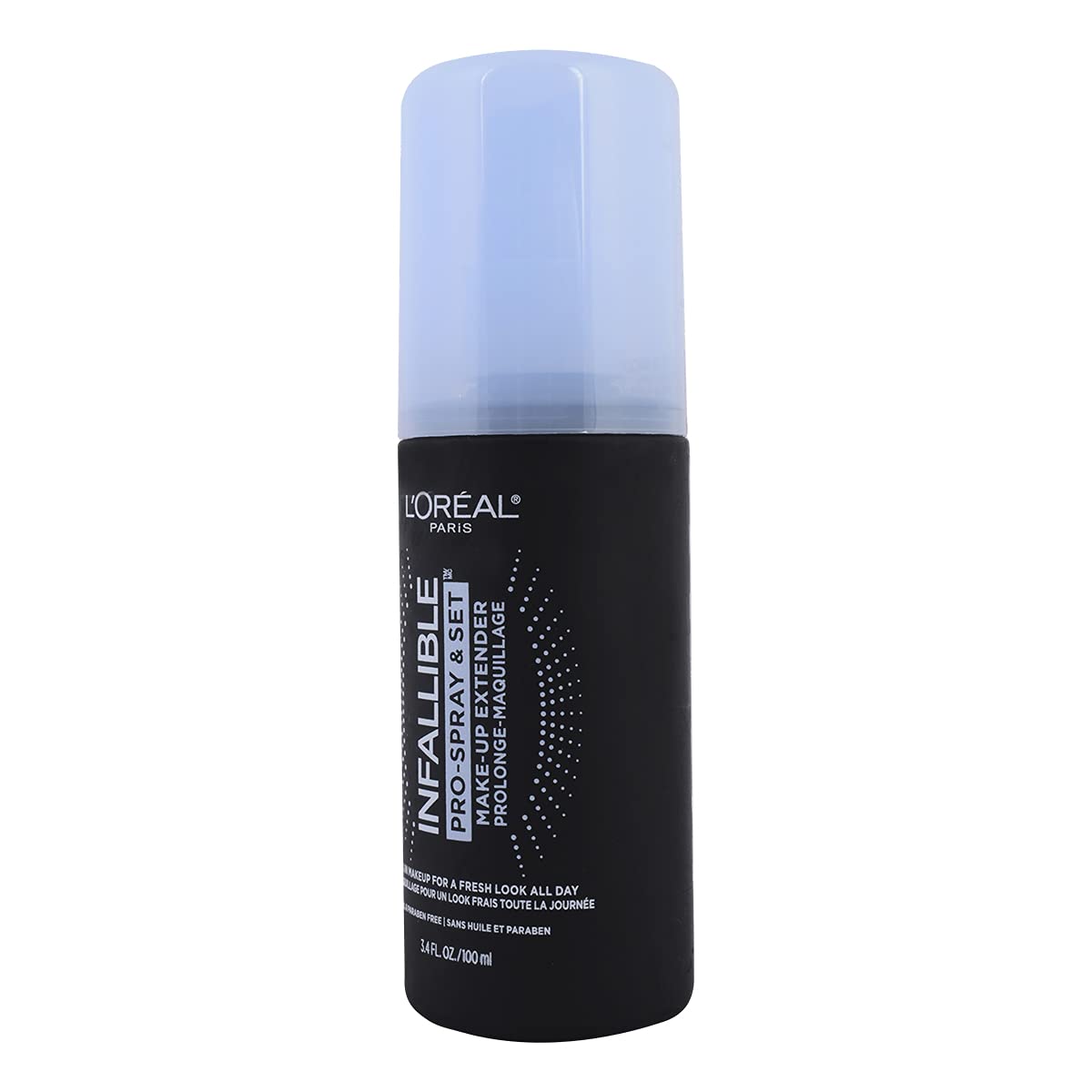 L'Oreal Paris Infallible Pro-Spray mist delivers a light, breathable spritz.