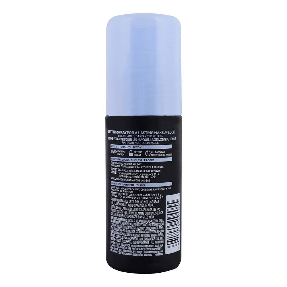 L'Oreal Paris Infallible Pro-Spray spray action captures a seamless finish.