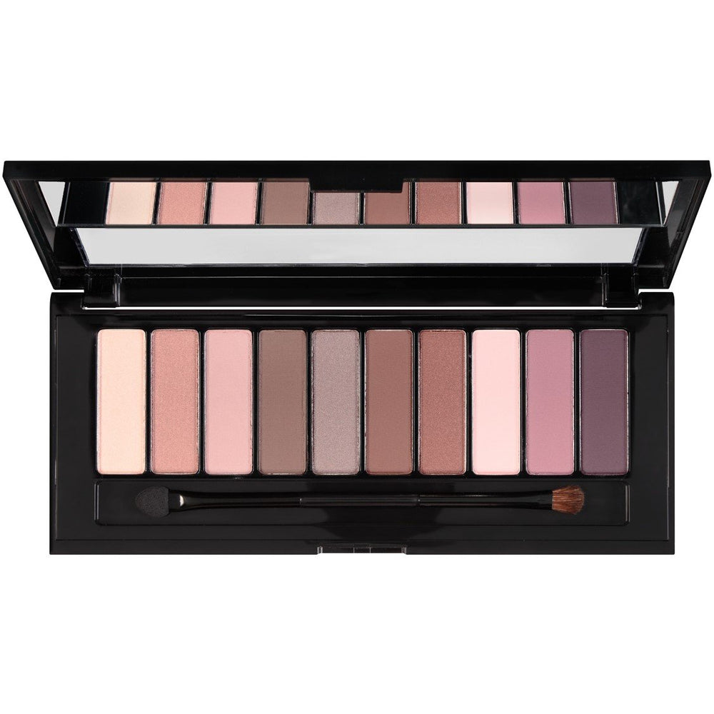 L’Oréal Paris La Palette Nude swatches show 10 pigmented shades.