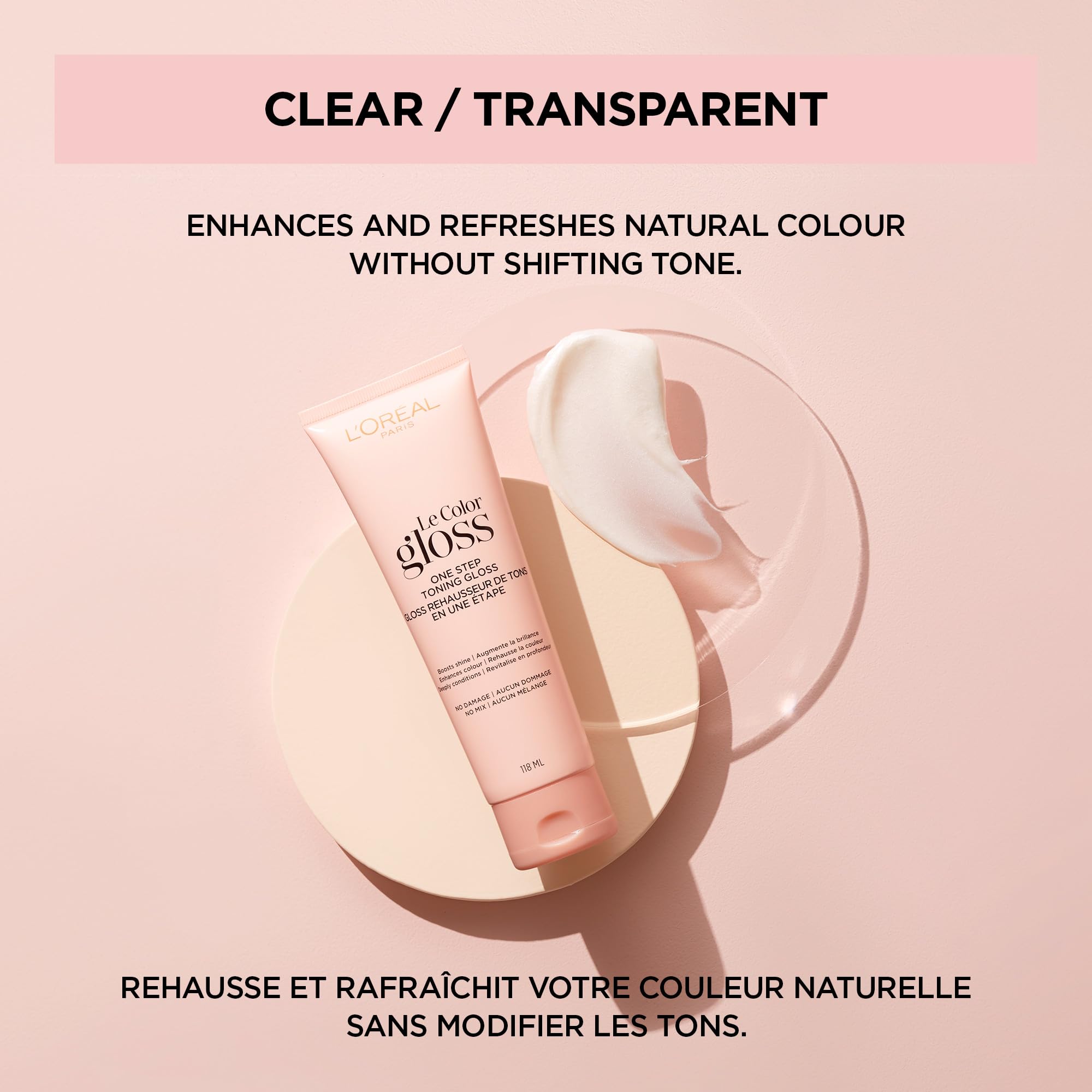 L'Oreal Paris Le Color One Step Toning Gloss coconut oil conditioning base