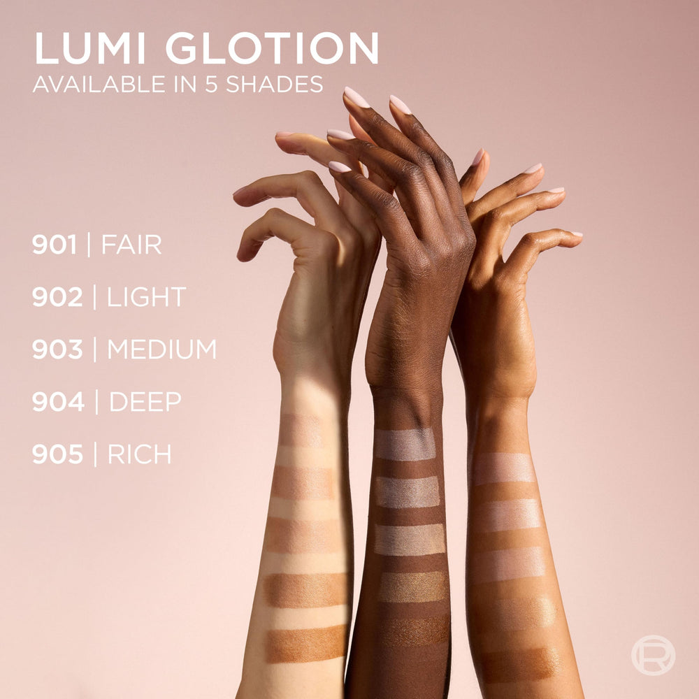 L'Oreal Paris Lumi Glotion pump-dispense bottle for easy application.