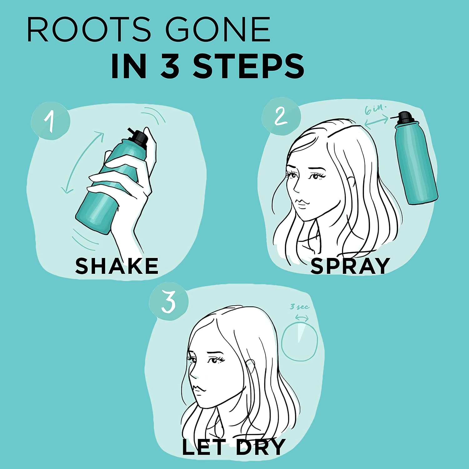 L'Oreal Paris Magic Root Cover Up blends seamlessly with current hair color
