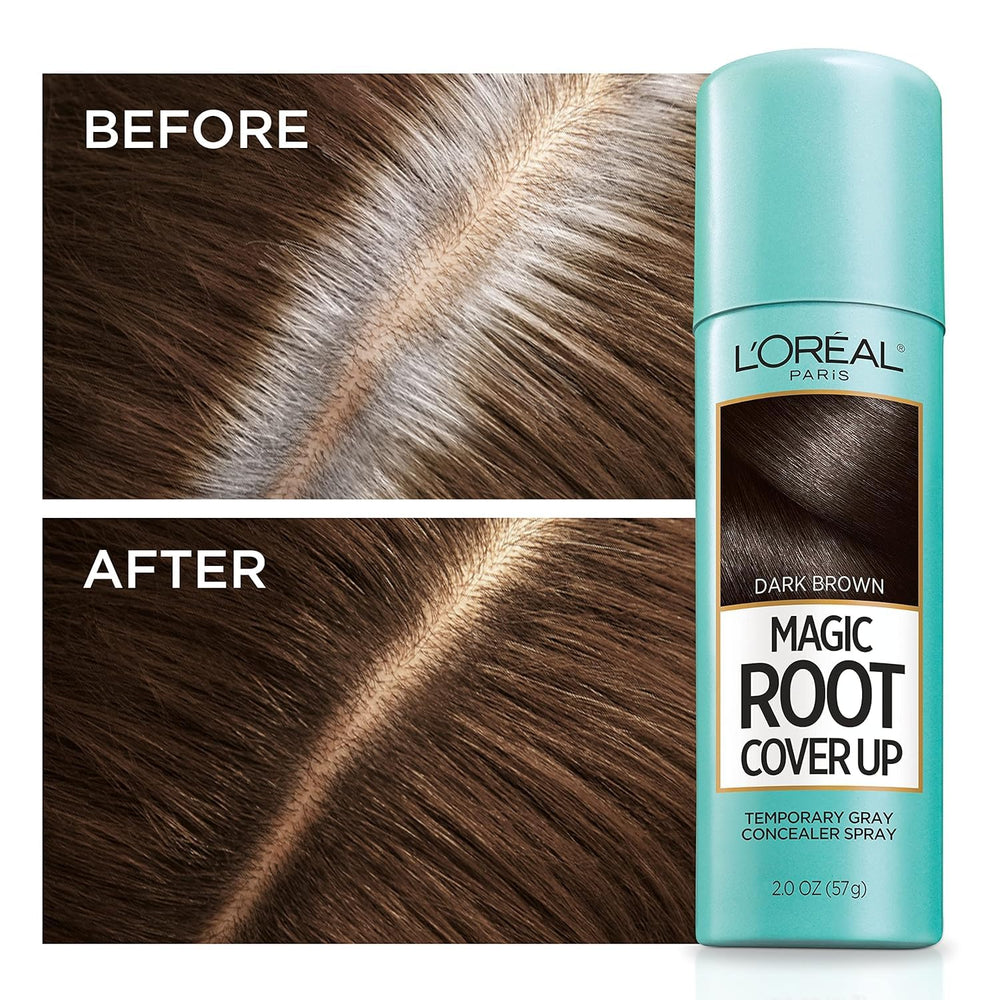 L'Oreal Paris Magic Root Cover Up quick-dry formula dries fast for styling