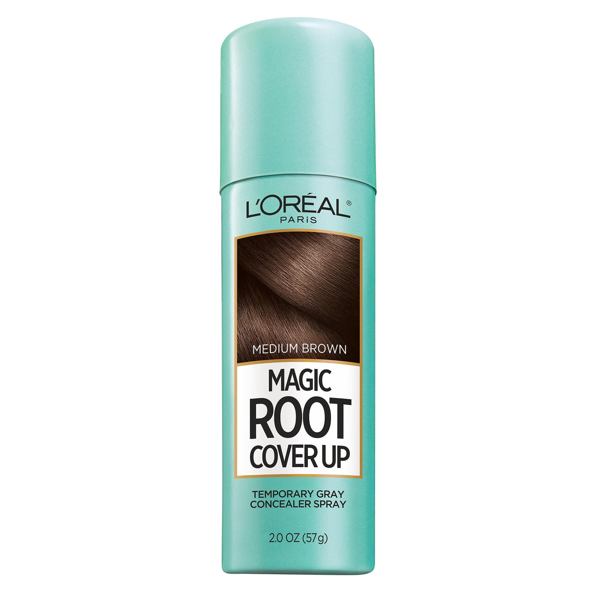 L'Oréal Paris Magic Root Cover Up gray concealer spray bottle for fast root touch up